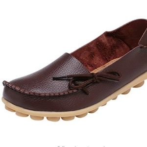 Lace Up Driving Flat Loafers